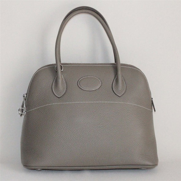 High Quality Replica Hermes Bolide Togo Leather Tote Bag Grey 509084 - Click Image to Close